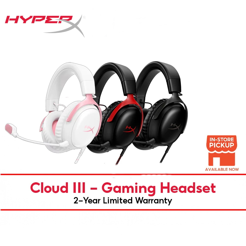 HyperX Cloud III Gaming Headset (Black) (727A8AA)