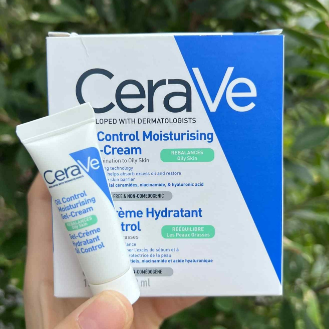 Cerave oil control Moisturising Gel cream 3ml ✨สูตรใหม่ สำหรับผิวผสมถึงผิวมัน