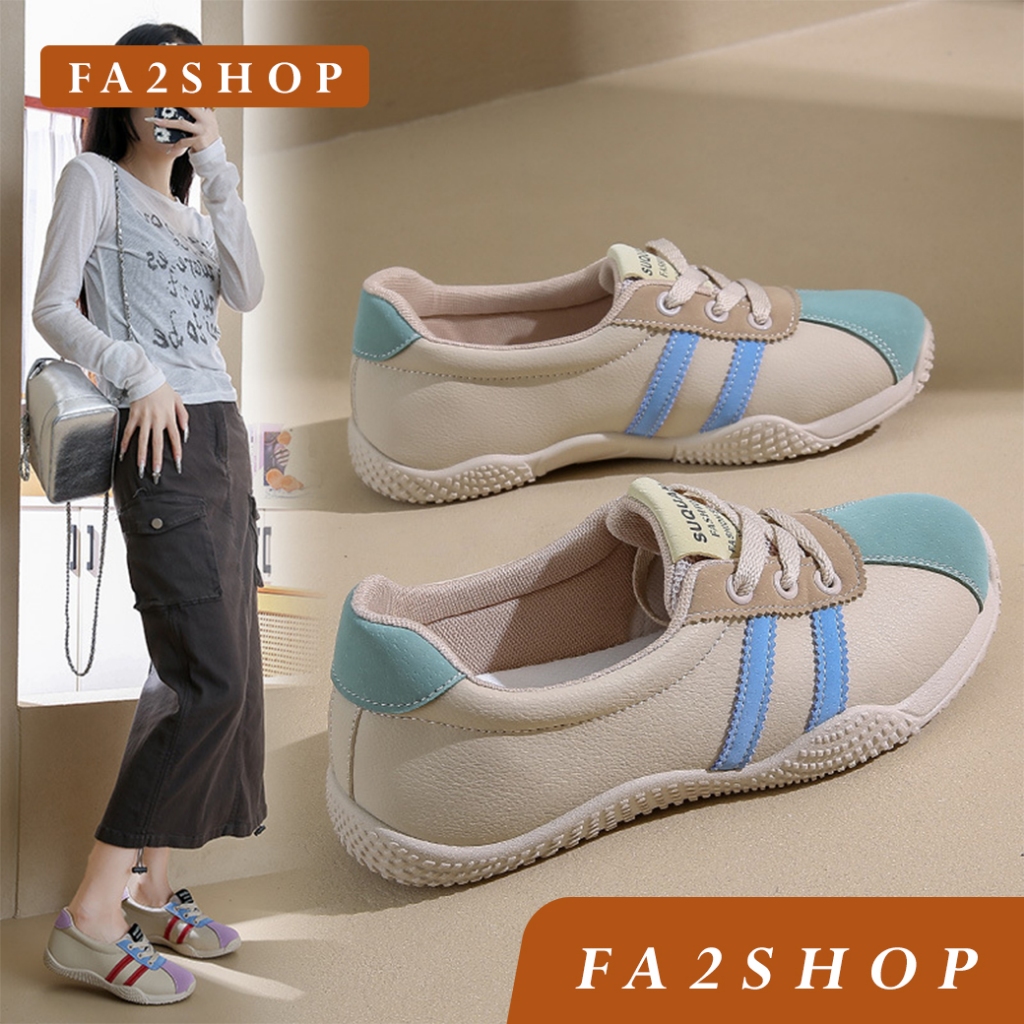 FA2SHOP รุ่น FQ234 รองเท้าหนังนิ่ม ใส่สบายน้ำหนักเบา
