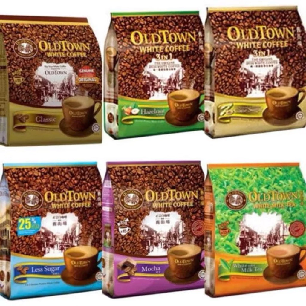 กาแฟ Old Town/ ชา Old Town กาแฟ 3in1 กาแฟขาว (White Coffee) 6 รสชาติ