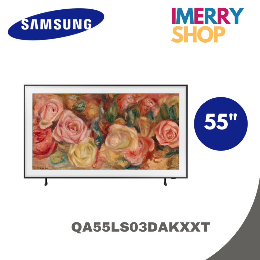 Samsung TV 55" The Frame LS03D QLED 4K Art Mode Smart TV (2024) รุ่น QA55LS03DAKXXT