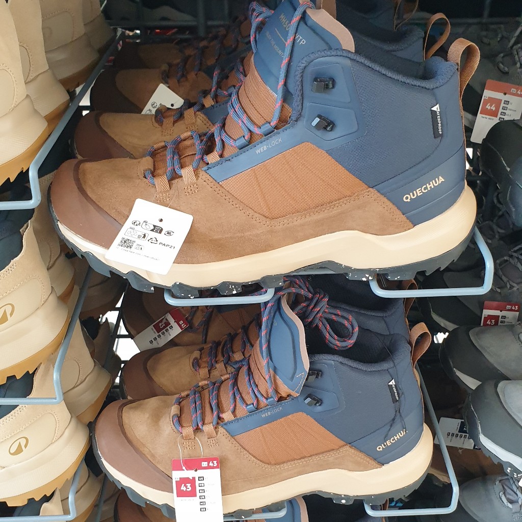 DECATHLON | รองเท้าหุ้มข้อผู้ชาย QUECHUA รุ่น MH500 กันน้ำสำหรับใส่เดินป่าบนภูเขา