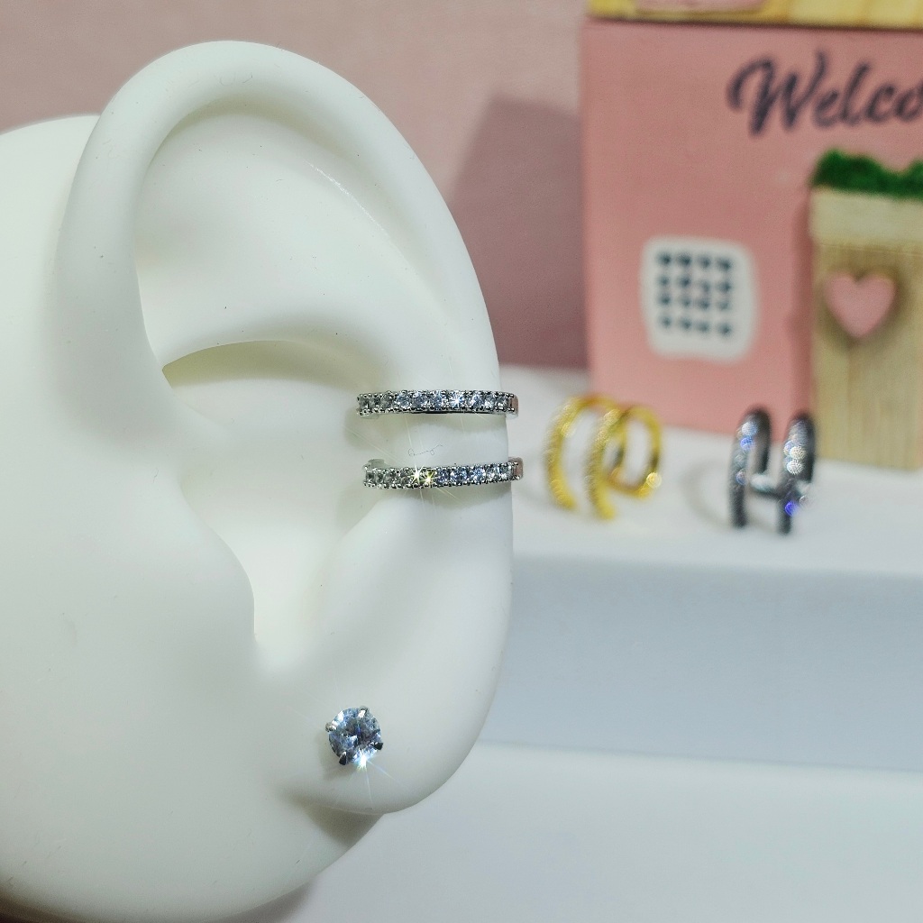 𝐄𝐚𝐫 𝐜𝐮𝐟𝐟 • เอียคัพ สองชั้น ใส่สวย มี4สีให้เลือก • E06 - รูปที่ 3