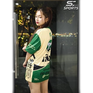 เสื้อพิมพ์ลาย เสื้อกีฬา ลายปูนตราเสือ งานจริงสวย สีสด คม ชัด เนื้อหนา 145g เกรดA นุ่มลื่นใส่สบาย