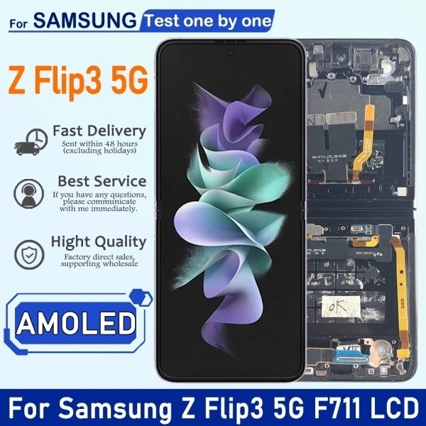 จอชุด samsung Z Flip3 หน้าจอ จอ + ทัช ซัมซุง กาแลคซี่ Z Flip3  Lcd Screen Display Touch samsung Z Fl