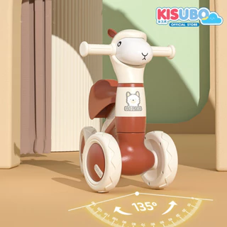 KISUBO รถขาไถเด็ก Alpaca 28-58cm Baby Ride On Car ล้อ EVA มีเสียงมีไฟ โครงสร้างพลาสติก
