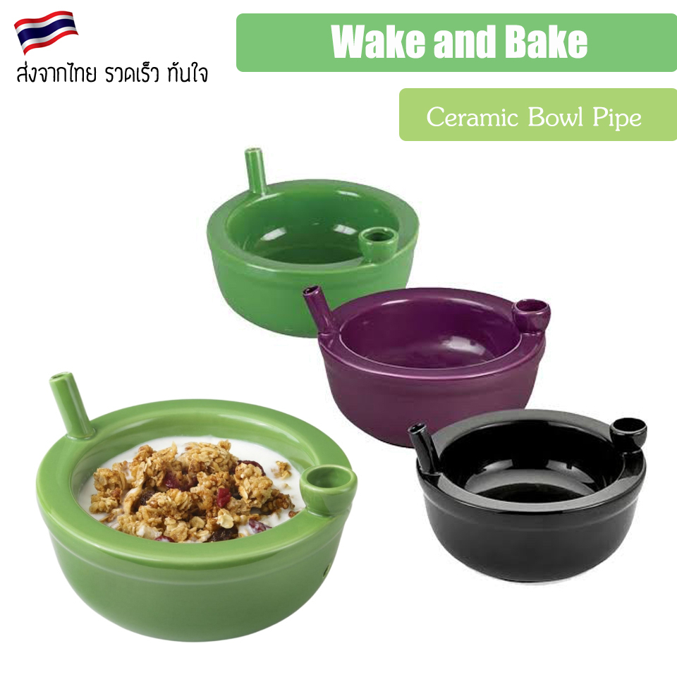 Wake and bake Ceramic Bowl