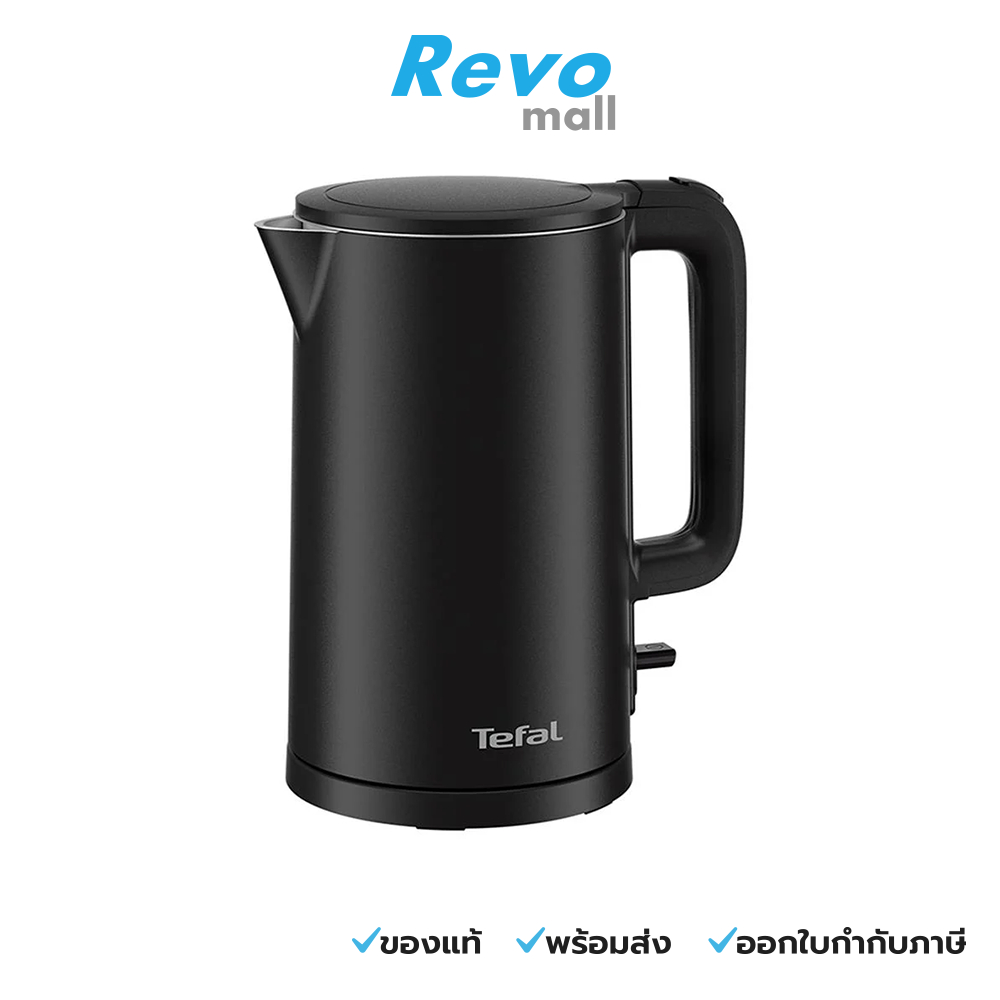 Tefal กาต้มน้ำไฟฟ้า Thermo Protect Black รุ่น KO1408E0-A