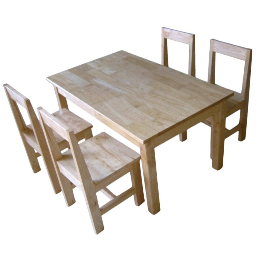 ชุดโต๊ะเด็กไม้ยางพารา CK-75และ CK-74 งานสั่งทำตามสเป็กไม่มีหน้าร้าน