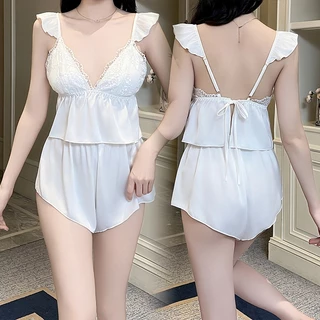 💗Sexy Love💗ชุดนอนลูกไม้ เซตชุดนอน ชุด2ชิ้น มีให้เลือกหลายสีและหลายสไตล์ จัดส่งจากไทย （套装）
