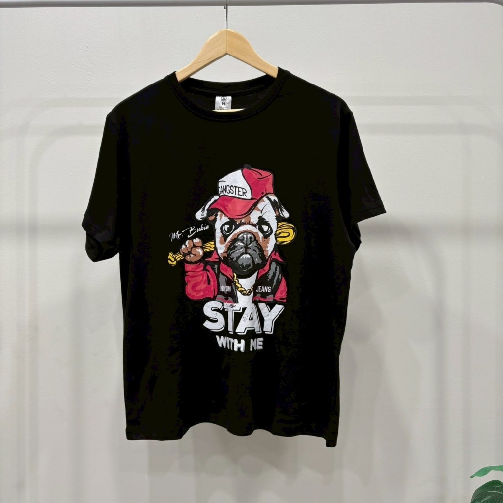 Niyom Jeans collection BUBIE : เสื้อยืด รุ่น TSR-K109 สกรีนลาย ผ้าCotton ผ้ายืด