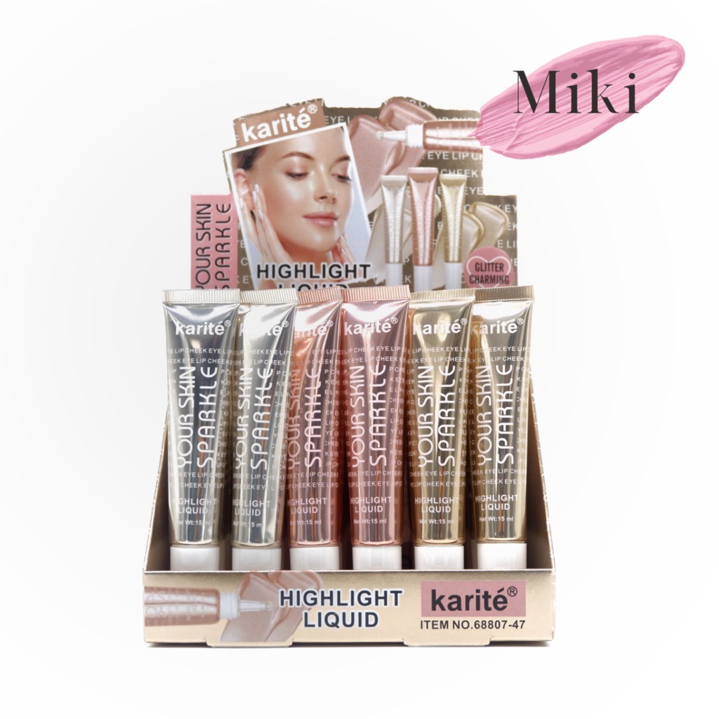 {24หลอด} Karite Your Skin Sparkle Highlight Liquid ลิควิดไฮไลท์ เนื้อชิมเมอร์ ใบหน้าเป็นประกาย