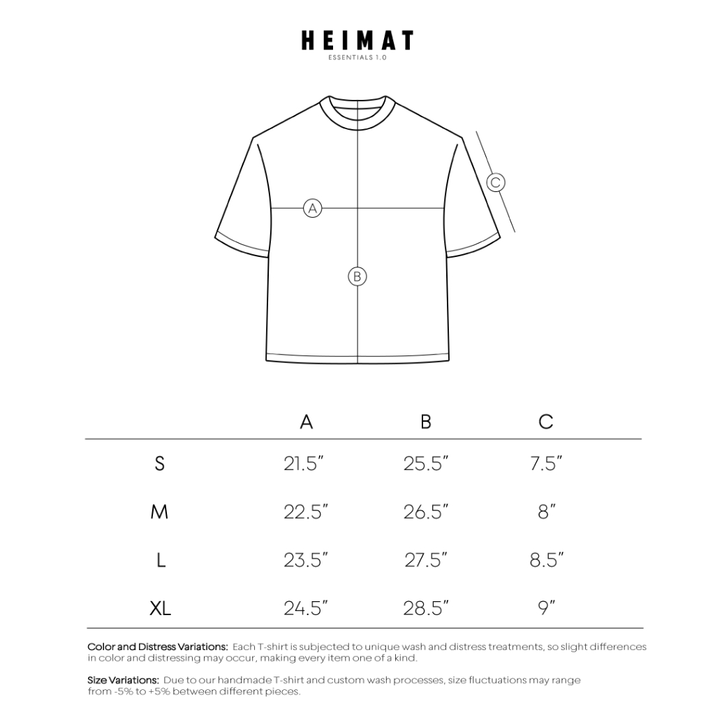 HEIMAT ESSENTIALS 1.0 TEE – DIRTY WHITE – เสื้อยืดคอกลมทรง boxy ราคา ถูกที่สุด ดีลบีเคเค แกลเลอรีภาพที่ 8