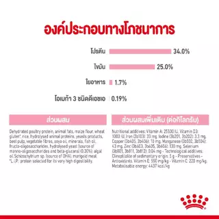 Royal Canin Mother & Baby cat 2 kg. (อาหารเม็ดสำหรับลูกแมวช่วงหย่านม 1- 4เดือนและแมวระยะตั้งท้อง)
