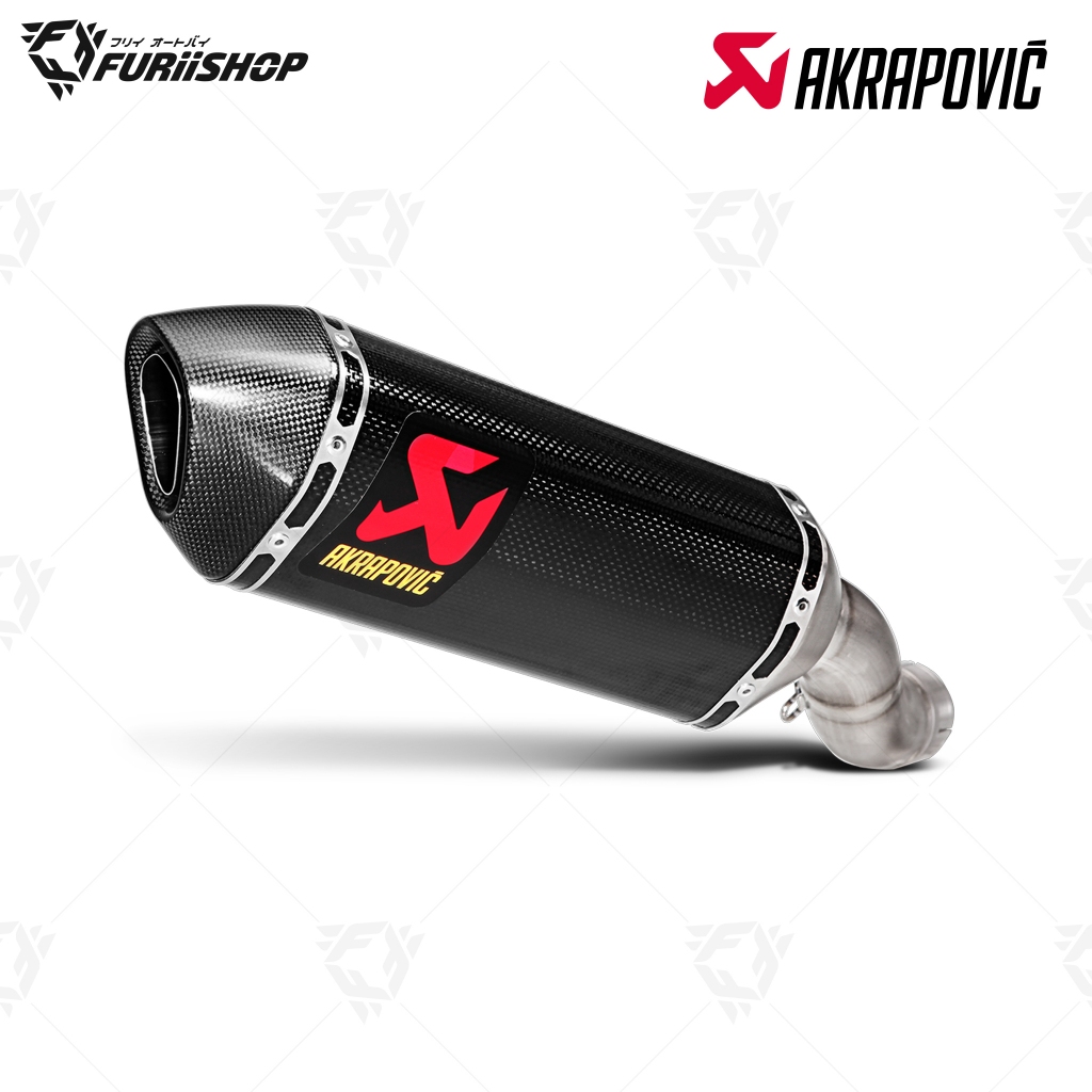 ท่อสูตร/ท่อแต่ง/ท่อไอเสีย Akrapovic Slip on Carbon คอตรง : for Kawasaki ZX10R-ZX10RR