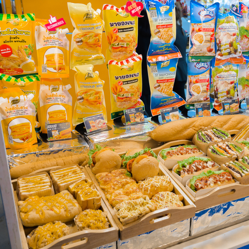 ยกลัง (10 ถุง) มายองเนส M04 1000 กรัม มีฮาลาล มายองเนสทำเบเกอรี่ แซนวิช เพียวมายองเนส - รูปที่ 3