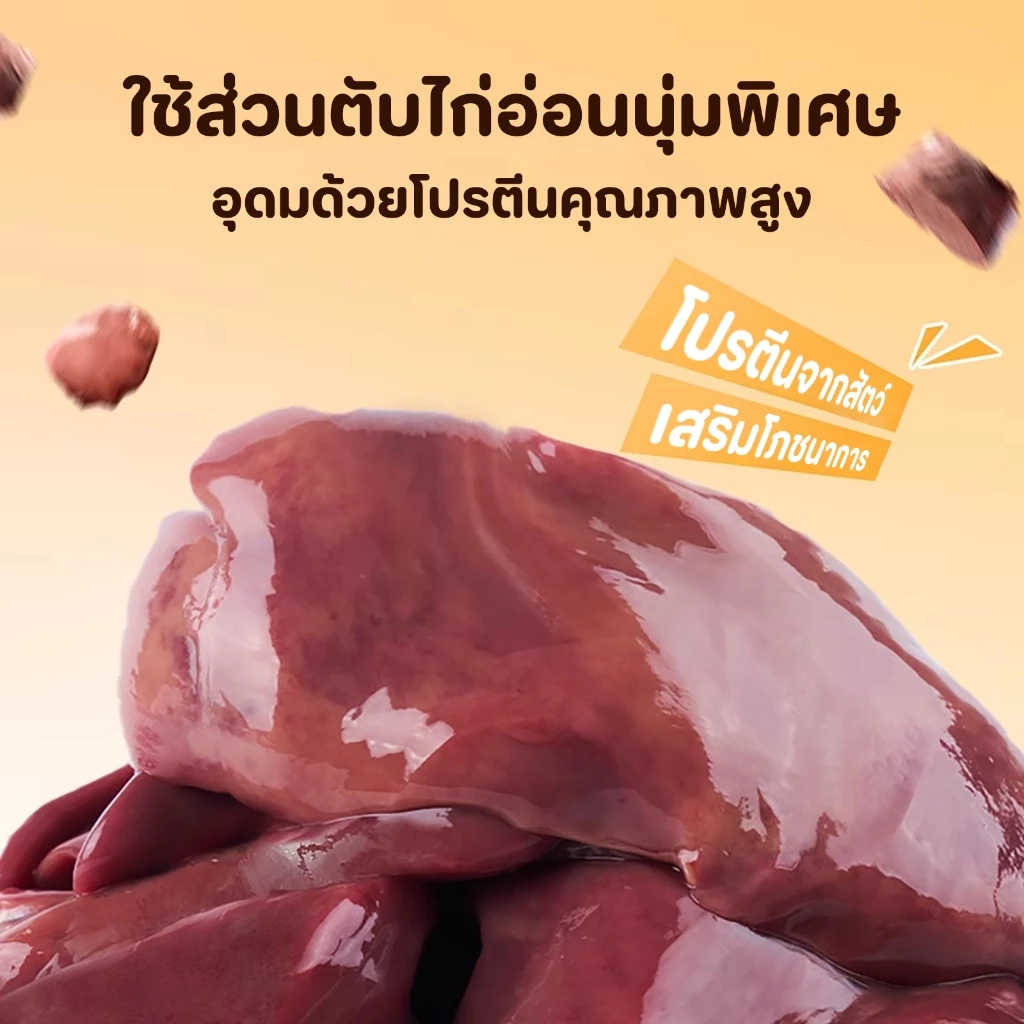 ตับไก่ต้ม 40g ขนมสัตว์เลี้ยง ฟื้นฟูสุขภาพ thumbnail 4