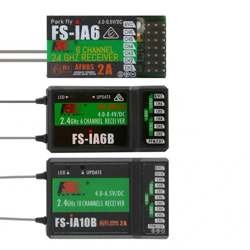 Flysky 2.4G FS-iA6/ iA6B/iA10B Receiver ใช้ได้กับ Flysky FS-i6 FS-i6X FS-i10 TH9X GT3C IT4S(ส่งจากกร