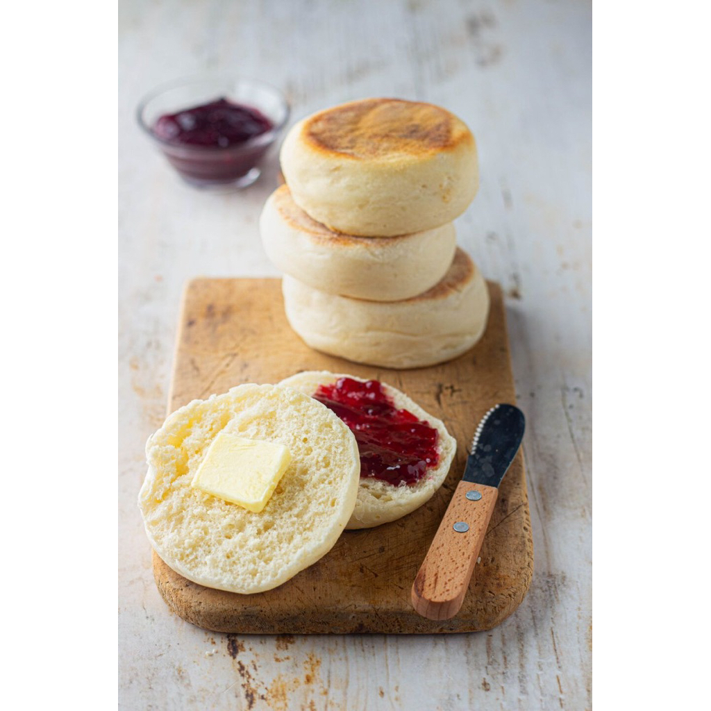 English Muffins Pack Of 5 85g Each มัฟฟินสไตล์อังกฤษ 1แพคได้5ชิ้น
