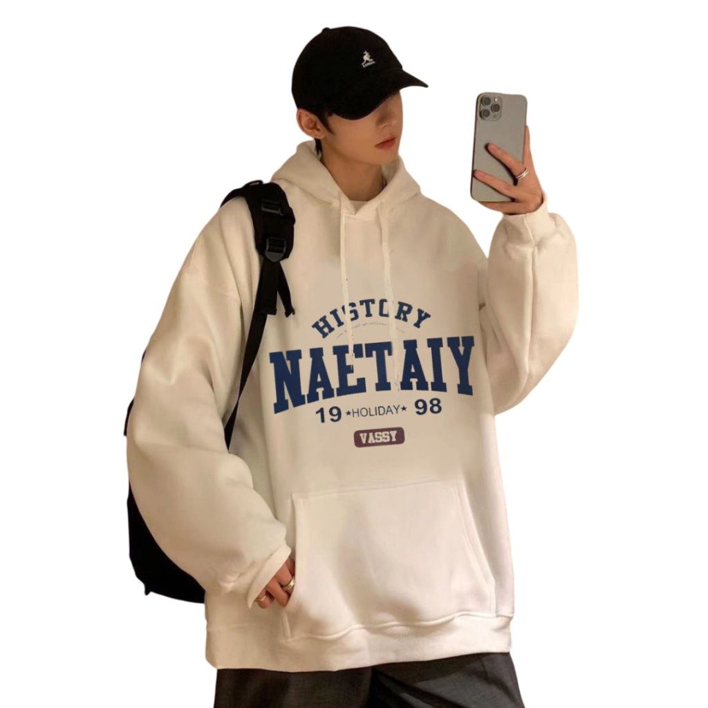 K860Mเสื้อกันหนาวมีฮู้ด เสื้อฮู้ดแขนยาว เนื้อผ้าสำลี ทรงหลวม สไตส์เกาหลีสวมใส่สบาย ส่งฟรี มีปลายทาง