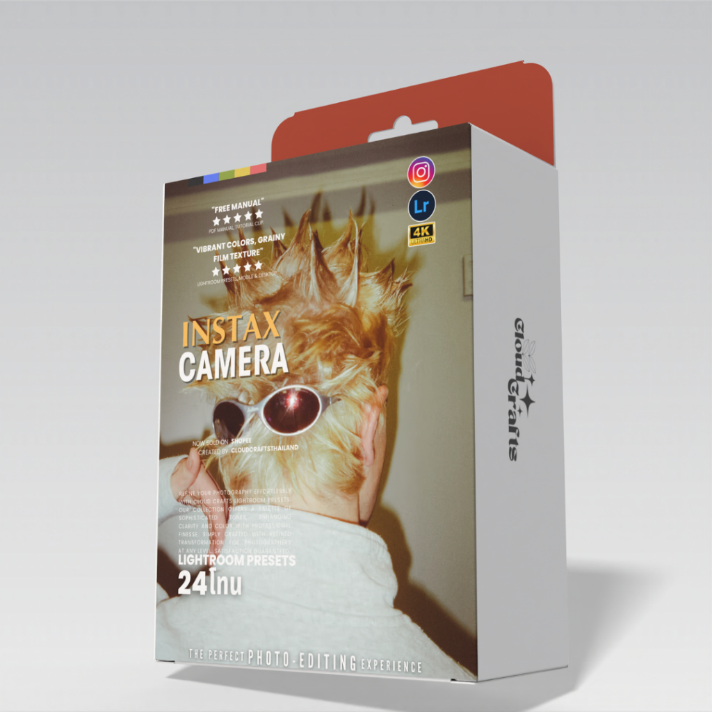 Instax Camera | 24โทน | ฟิลเตอร์แต่งภาพพรีเมี่ยม | Lightroom | Pro-Grade Edits | Crafted By CloudCra