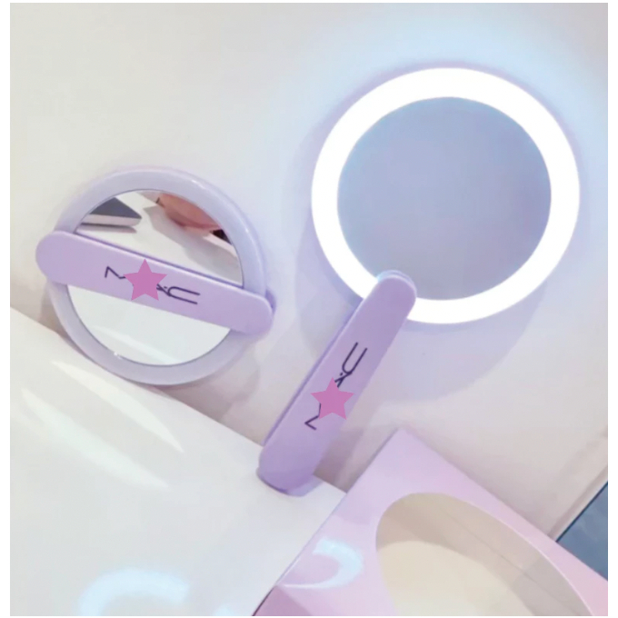 ของแท้ กระจก LED  M/\C  กระจกวาเลนไทน์  ของแถมจากแบรนด์เครื่องสำอางค์