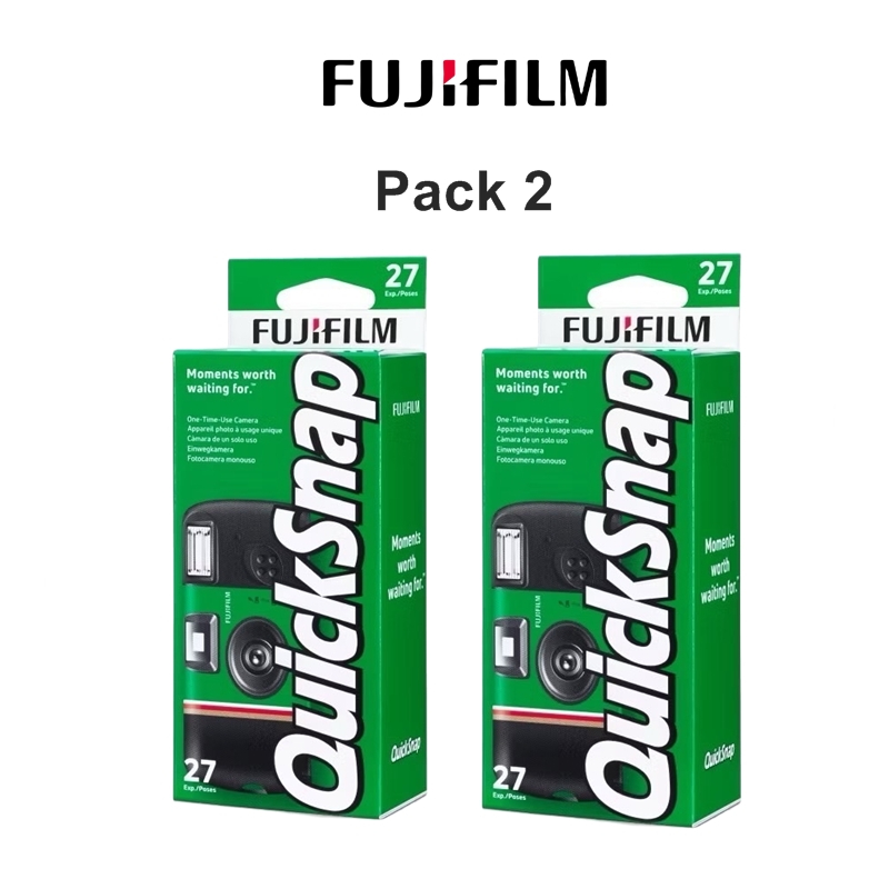 FUJIFILM QUICKSNAP SUPERIA 400 FLASH 27 รูป กล้องฟิล์มใช้แล้วทิ้ง(Pack 2ชิ้น)
