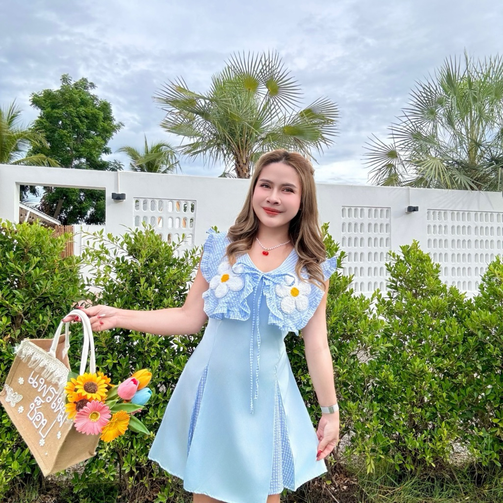 PM128 ANYA MINIDRESS. เดรสสั้นน่ารักๆ