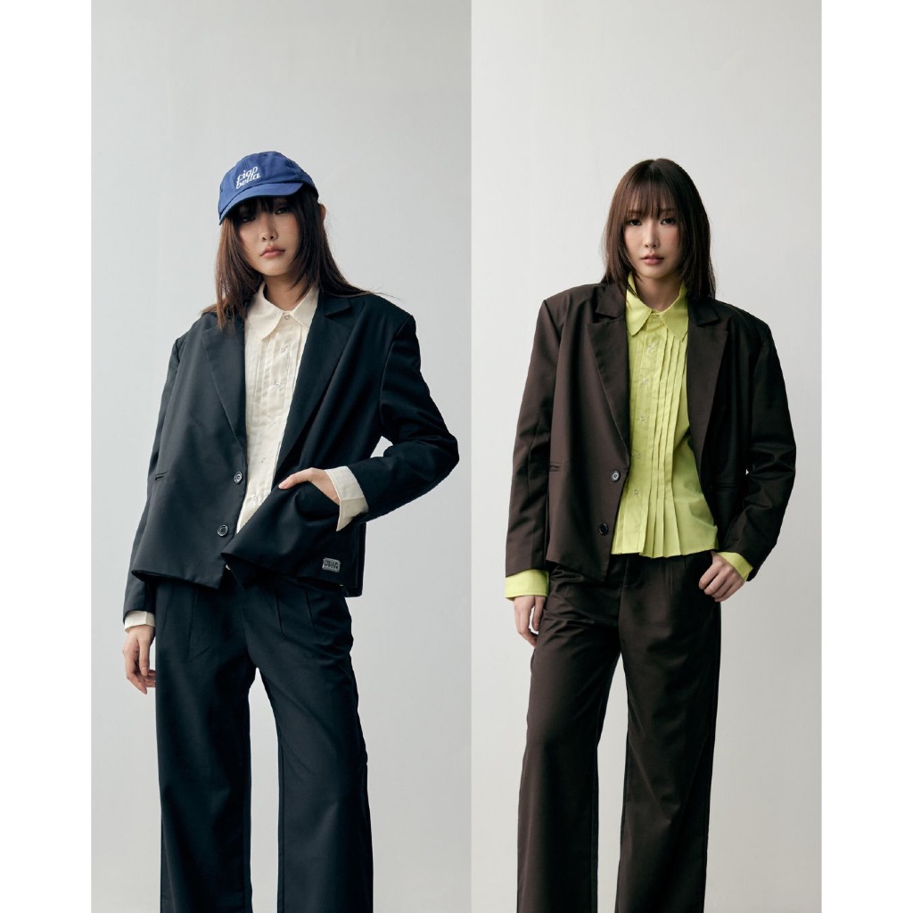 BELLAHOUSE - BROOK CROPPED BLAZER (2 COLORS) เสื้อเบลเซอร์ทรงครอป