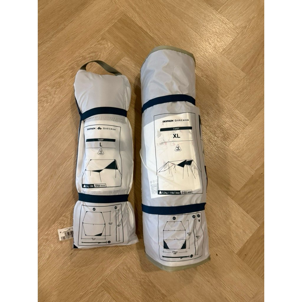 🔥พร้อมส่ง🔥 DECATHLON Tarp L , XL ผ้าใบกันน้ำฟลายชีท Flysheet QUECHUA บังเต็นท์อเนกประสงค์ FRESH