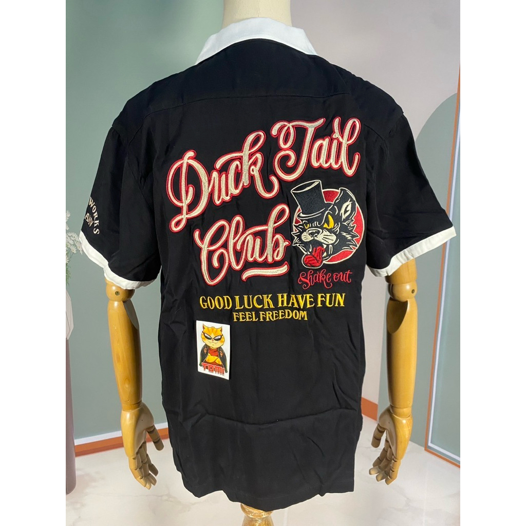 Skull works Bowling Shirt x Crows