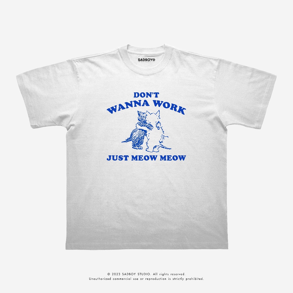 [ ส่งด่วน ] SADBOY® | Meow Meow | 100% Organic Cotton