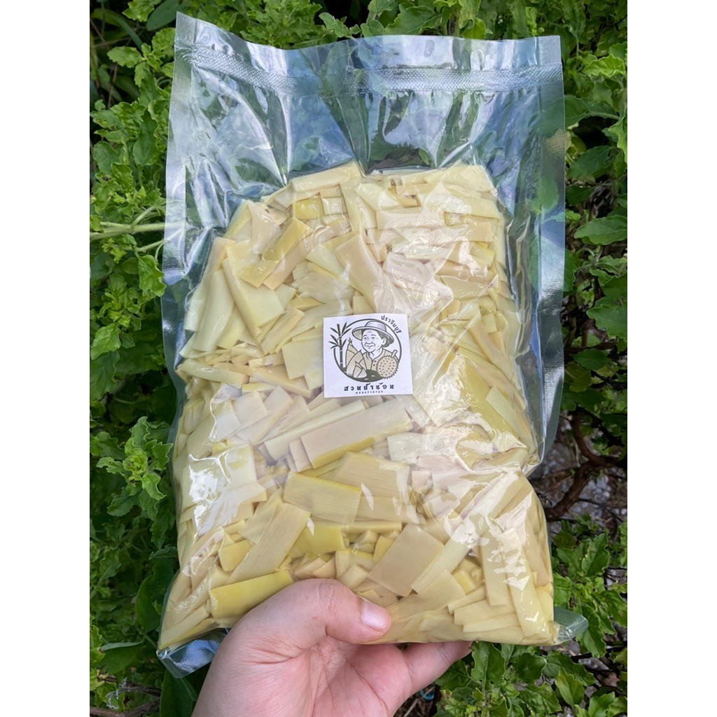 ☘️หน่อไม้ไผ่หวานสดต้ม หั่นเส้น 500g- 1.5kg.📌ผัดอร่อยสุดๆ