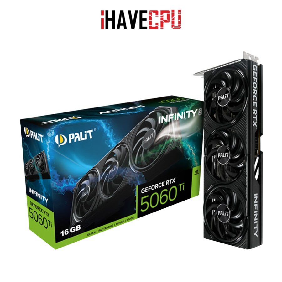 iHAVECPU VGA(การ์ดจอ) PALIT GEFORCE RTX 5060 TI INFINITY 3 - 16GB GDDR7 (NE7506T019T1-GB2061S)