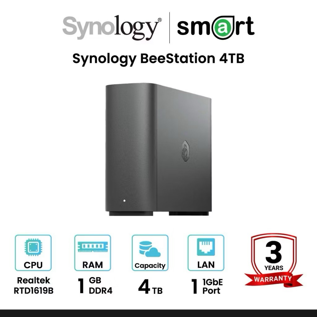 Synology BeeStation BST150-4T 4TB Personal Cloud built-in Hard Drive