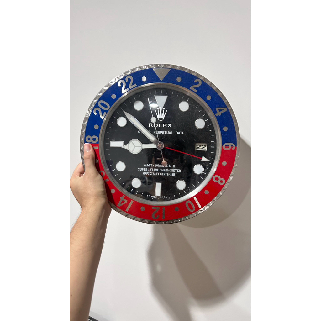 นาฬิกา Rolex GMT Pepsi 34 CM แขวนผนัง