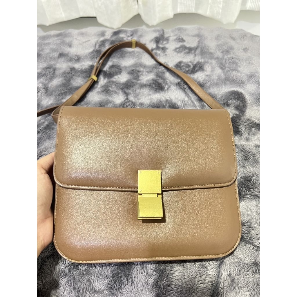 กระเป๋าหนังแฟชั่น ทรง Celine หนังแท้ มือสอง