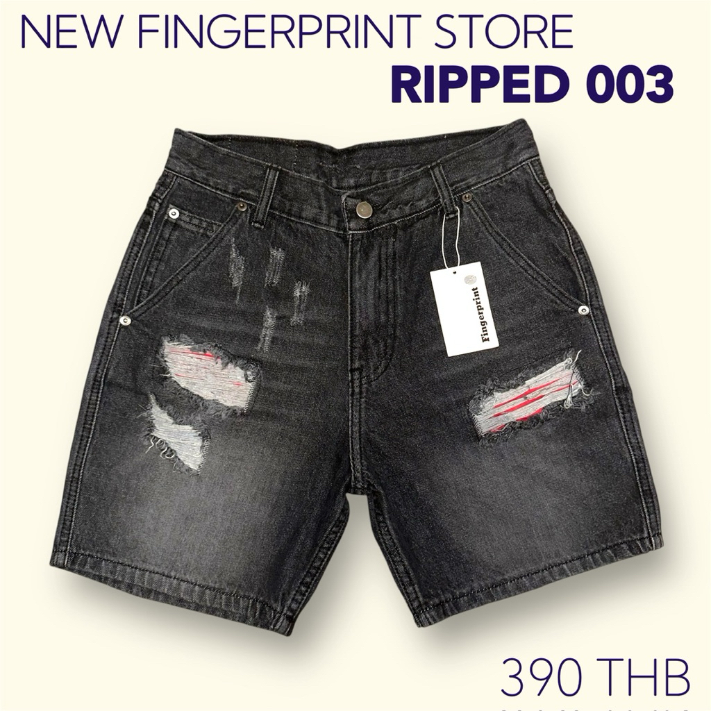 กางเกงยีนส์ขาสั้น รุ่นRIPPED 003[รุ่นแต่งขาดงานมีซับ]