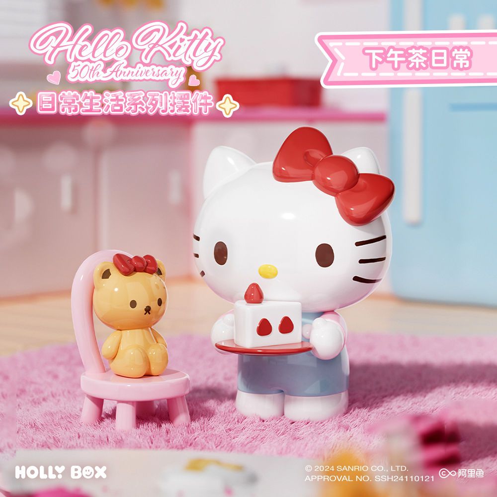 ซีรีส์ Blind Box Hello Kitty จาก Sanrio โมเดลของสะสม ฟิกเกอร์ตั้งโชว์น่ารักๆ