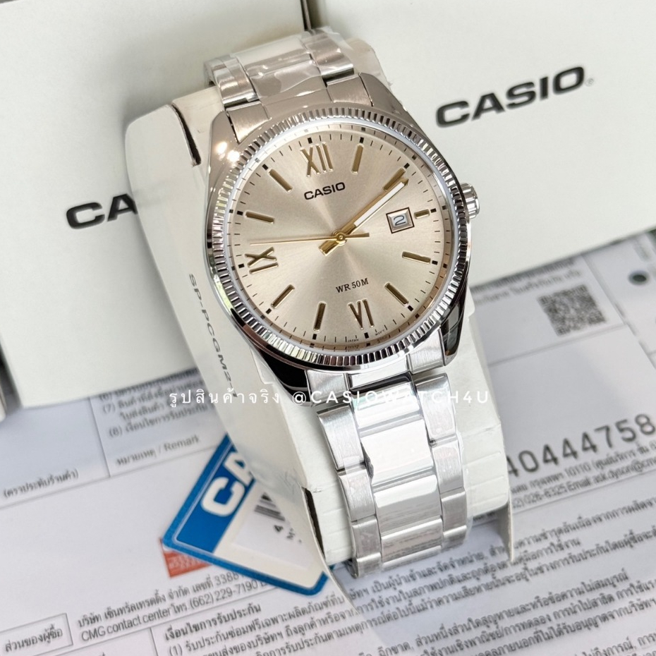 CASIO นาฬิกาข้อมือ เครื่องศูนย์ cmg ของแท้ รุ่น MTP-1302DD-9A รับประกันศูนย์เซ็นทรัล 1 ปีเต็ม