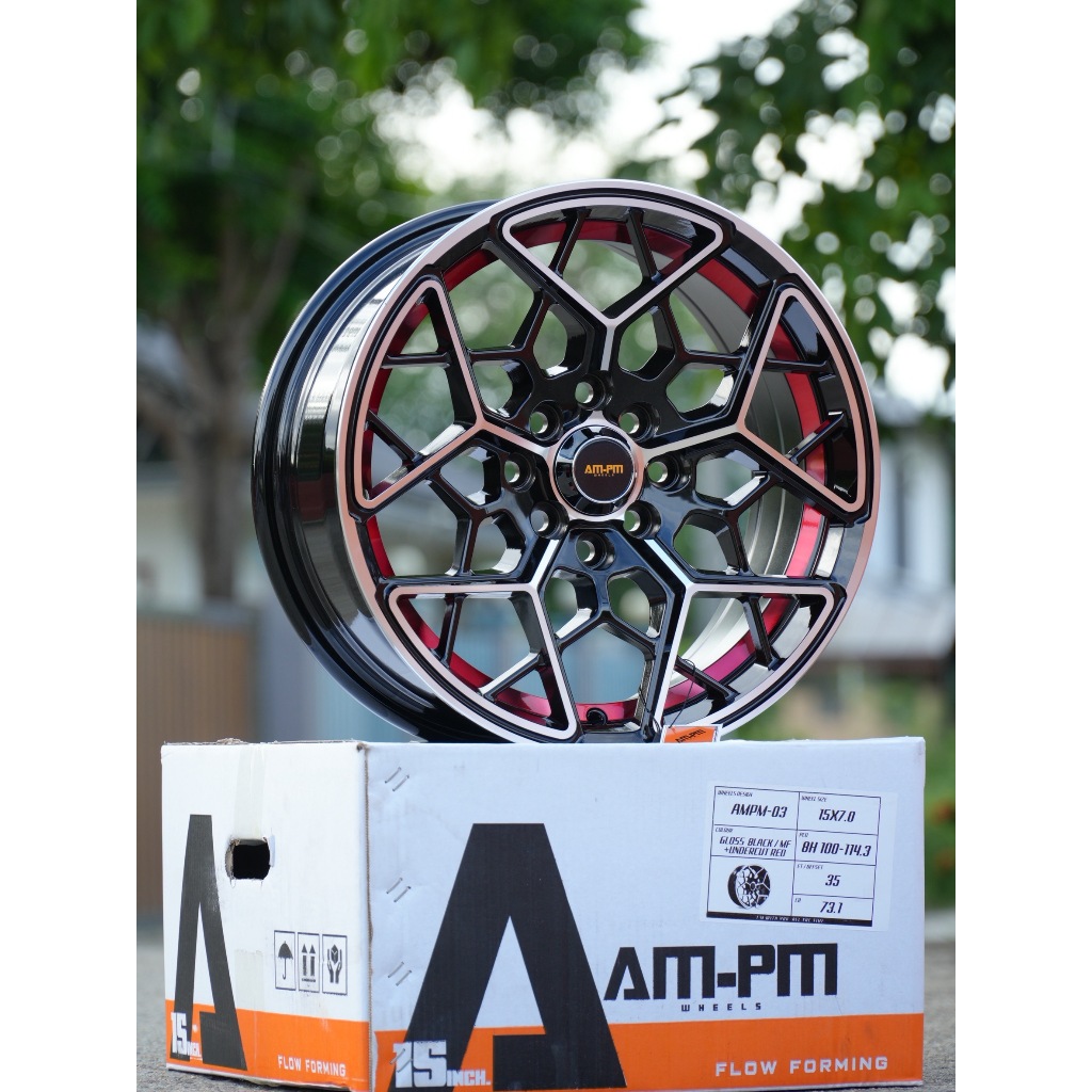 15 ราคา1วง ล้อแม็กขอบ15 กว้าง 6.5 นิ้ว eco car หรือรถเก๋งเล็ก ใส่ได้สบาย ออฟ35