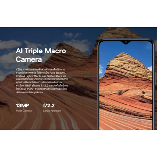 Y20s RAM8GB+ROM256GB แบตเตอรี่ 5000mAh Android 10 แถมฟรีอุปกรณ์ครบกล่อง