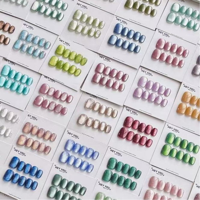 เล็บปลอม NAIL-T ล้างสต๊อกไซซ์ขาด พิเศษ เล็บเจลทรงยาวกลาง ไซส์  M L เล็ปปลอมสำเร็จรูปแบบใหม่ คุณภาพสู