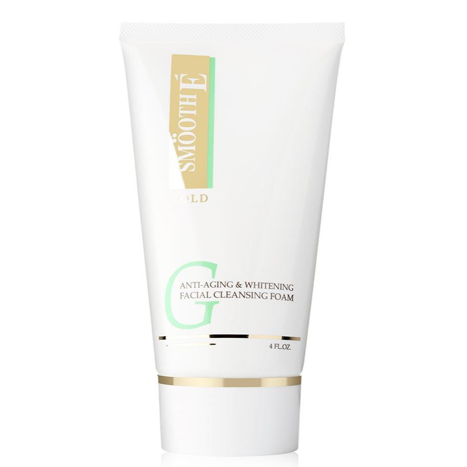 (ของแท้ 100 % ฉลากไทย) Smooth E-Gold Foam สมูทอี โกลด์-โฟมล้างหน้า สูตรนันไอโอนิคแท้ ขนาด 4 ออนซ์ (120 กรัม)