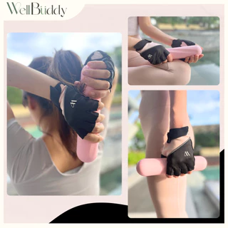 [New in Jul] WellBuddy ถุงมือออกกำลังกาย ถุงมือฟิตเนส ซิลิโคนหัวใจ กันลื่น รุ่นใหม่ พรีเมี่ยม (Heartbeat Fitness Gloves)