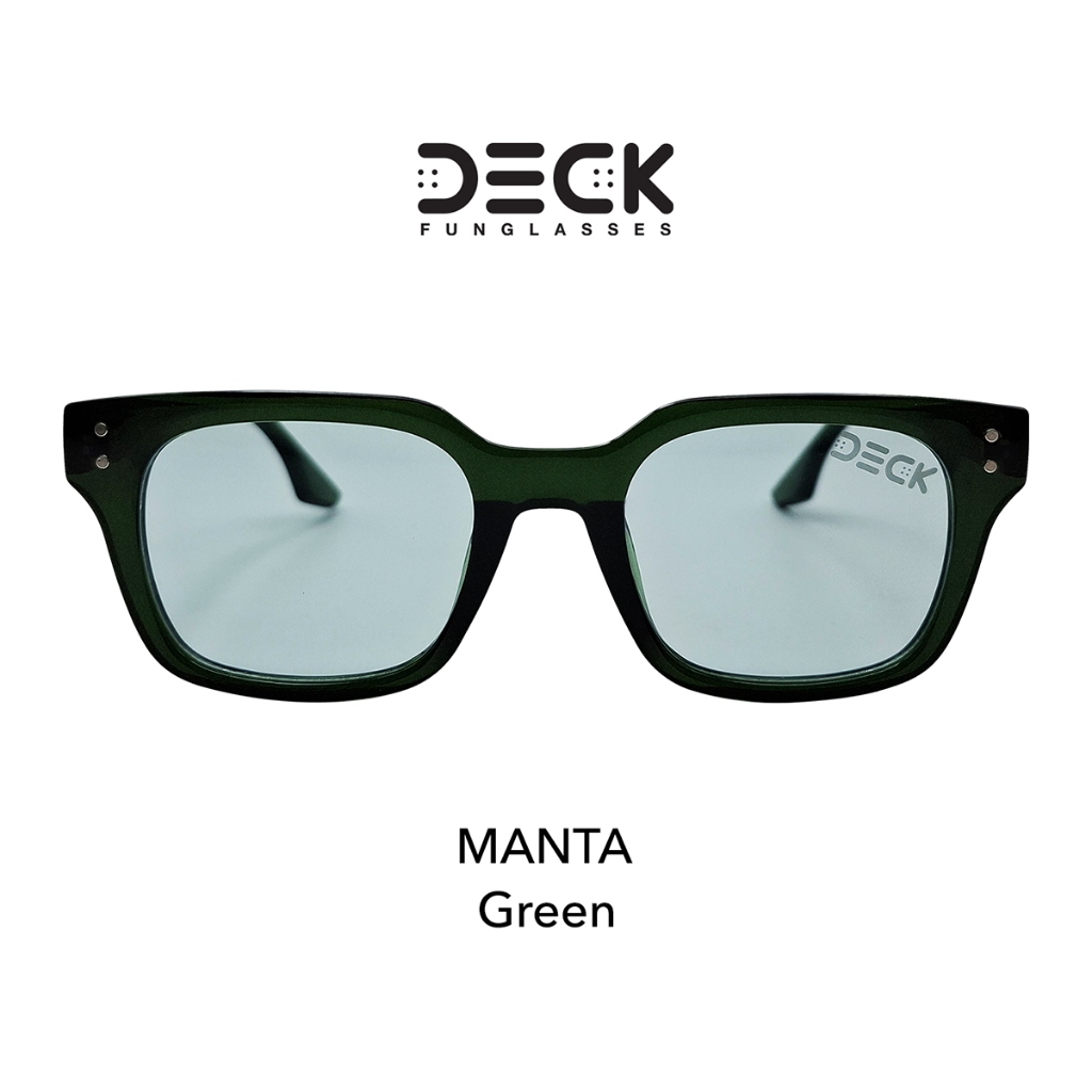 แว่นตากันแดด DECK FUNGLASSES รุ่น MANTA GREEN ของแท้ ประกันศูนย์ 1 ปี