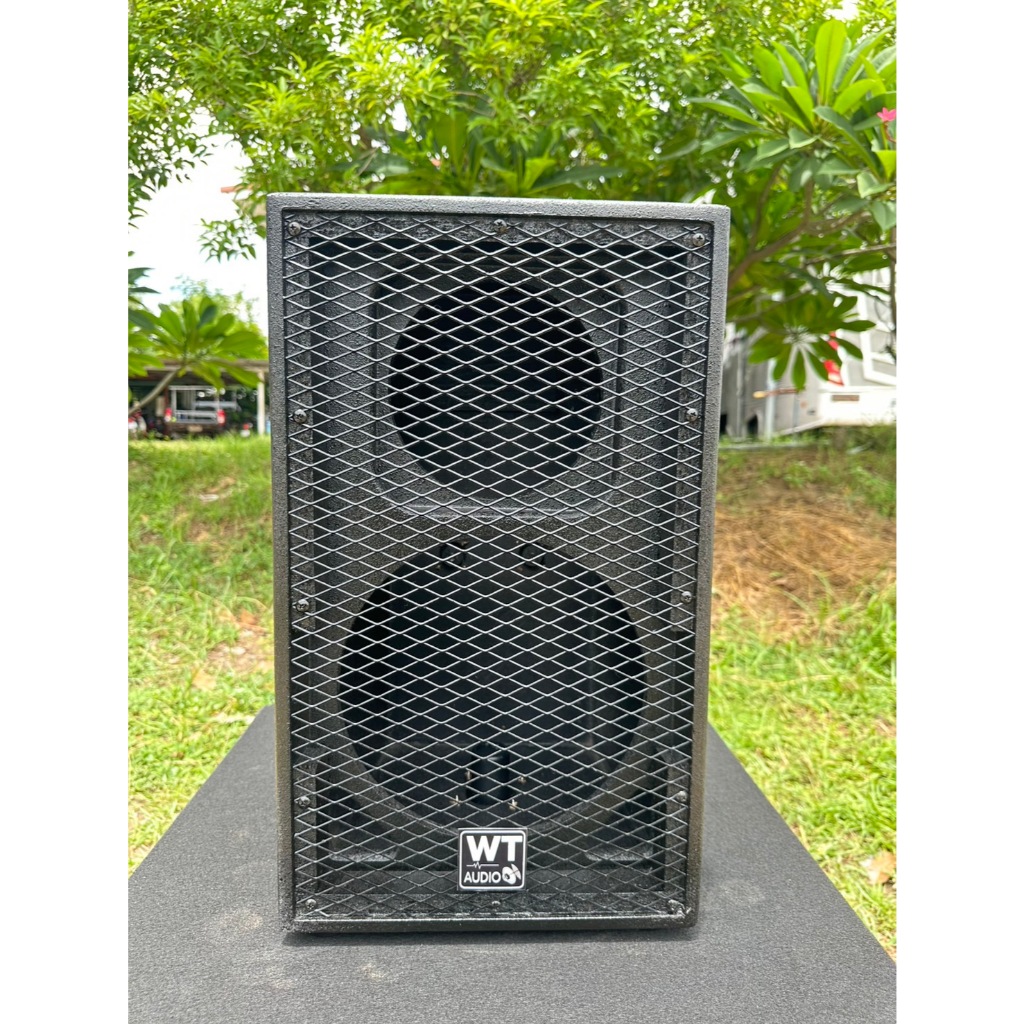 ตู้ลำโพงเสียงกลาง 10 นิ้ว(ราคาต่อใบ) ใส่แหลมจรวด888กับปากแตร8*8 นิ้ว ไม้ปาติเกิ้ล ตะแกรงเหล็ก เบ้าเสียบ สเปคอน ลูกยางรอง