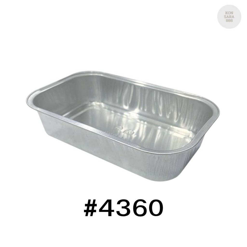 ถาดฟอยล์ ถ้วยฟอยล์สตาร์โปรดักส์ 4360-P พร้อมฝา 5 ชิ้น 000937