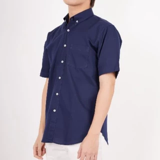 PHASHII SHIRT เสื้อเชิ้ตผู้ชายแขนสั้น สีพื้น ผ้า COTTON OXFORD ใส่สบาย เนื้อผ้านุ่ม ขายดีมาก!