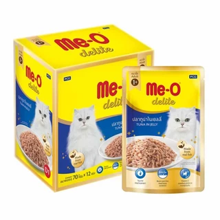 *ยกกล่อง 12ซองX 70g.* Me-o Delite อาหารเปียก มีโอ ดีไลท์อาหารแมว